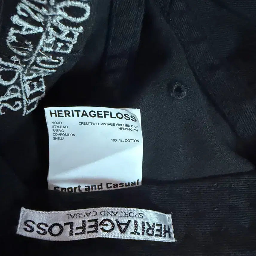 [BUNJANG] Heritagefloss Black Ball Cap / 헤리티지플로스 볼캡