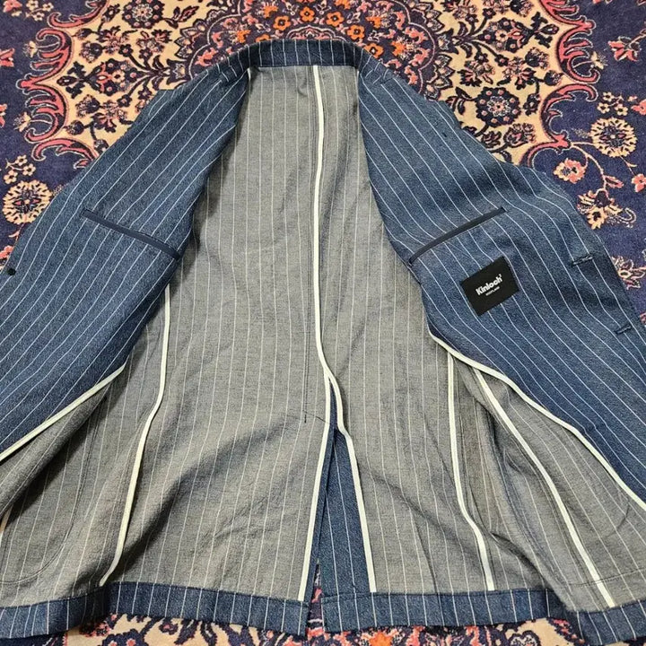 [BUNJANG] Kinloch Anderson Linen Cotton Two-Button Blazer Jacket / 킨록 엔더슨(Kinloch) 린넨 코튼 혼방 투버튼 블레이져 자켓