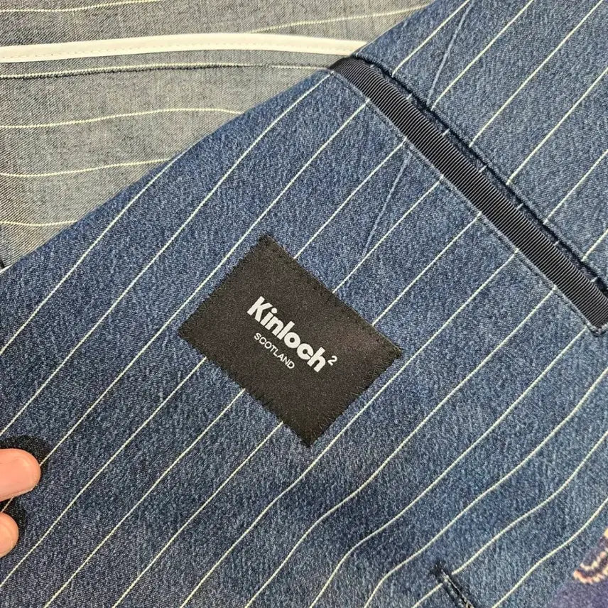 [BUNJANG] Kinloch Anderson Linen Cotton Two-Button Blazer Jacket / 킨록 엔더슨(Kinloch) 린넨 코튼 혼방 투버튼 블레이져 자켓