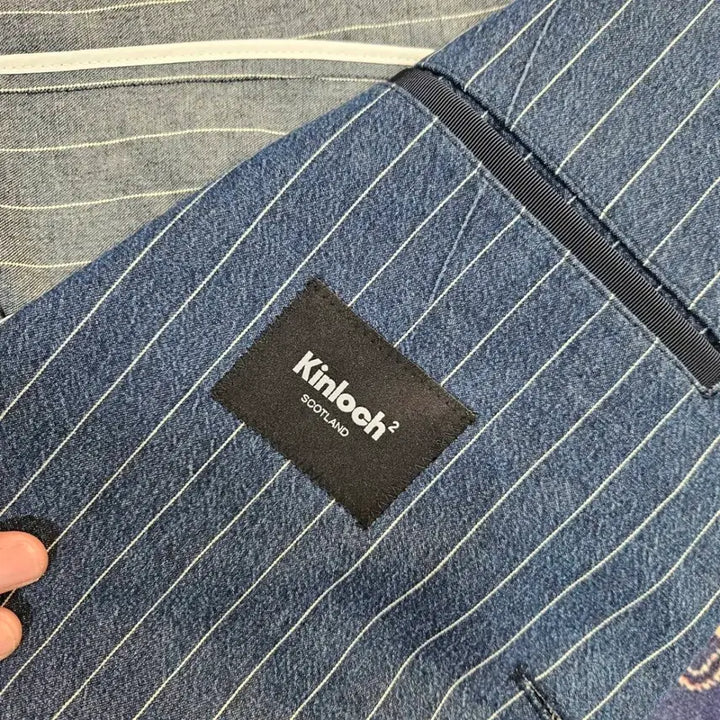 [BUNJANG] Kinloch Anderson Linen Cotton Two-Button Blazer Jacket / 킨록 엔더슨(Kinloch) 린넨 코튼 혼방 투버튼 블레이져 자켓