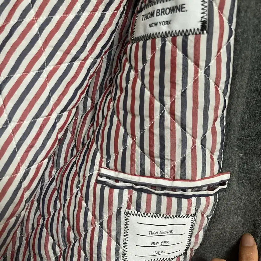 [BUNJANG] Thom Browne Cashmere Varsity Jacket / 톰브라운 캐시미어 바시티 [2] 그레이 95~100