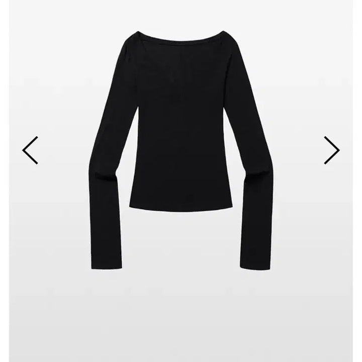 [BUNJANG] 513 V-Neck Long Sleeve Black / 킴서울 킴즈서울 513 브이넥 롱 슬리브 블랙