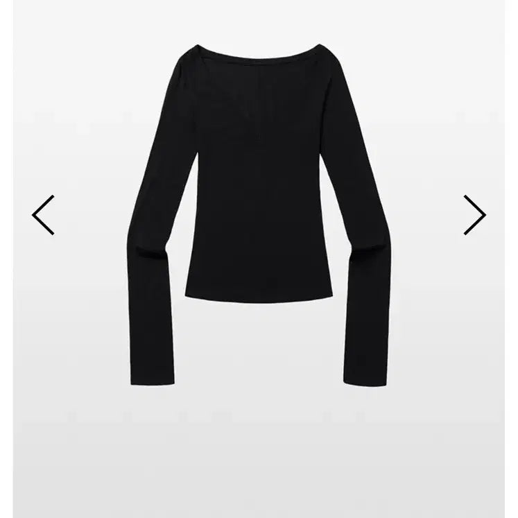 [BUNJANG] 513 V-Neck Long Sleeve Black / 킴서울 킴즈서울 513 브이넥 롱 슬리브 블랙