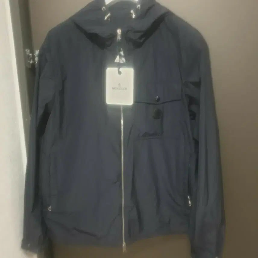 [BUNJANG] Moncler Puye All Black Windbreaker Jacket / 몽클레어 푸유에 네이비 바람막이 텍달린 새상품