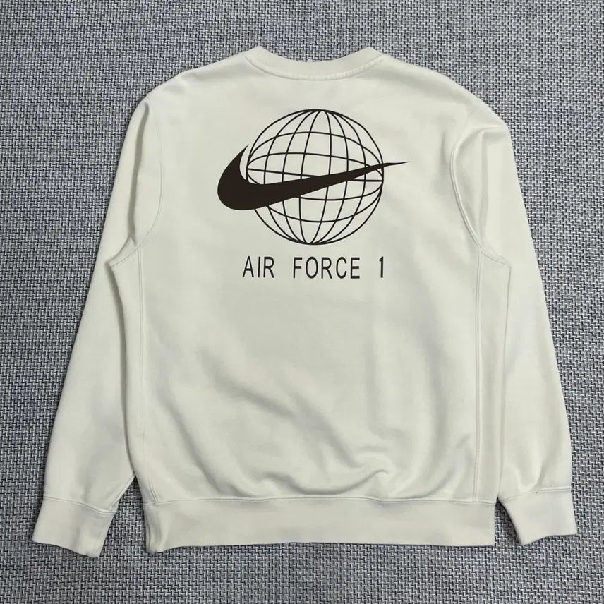 [BUNJANG] Nike Air Force 1 Cream Men's Sweatshirt / [상의] 나이키 에어포스1 크림색 맨투맨