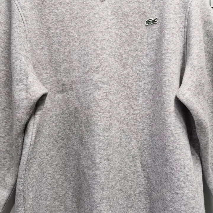 [BUNJANG] Lacoste Fleece Sweatshirt Gray / 100L 라코스테 기모 맨투맨 회색