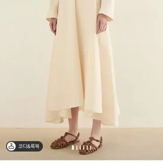 [BUNJANG] The Cashmere Long Dress Cream / 더캐시미어 원피스