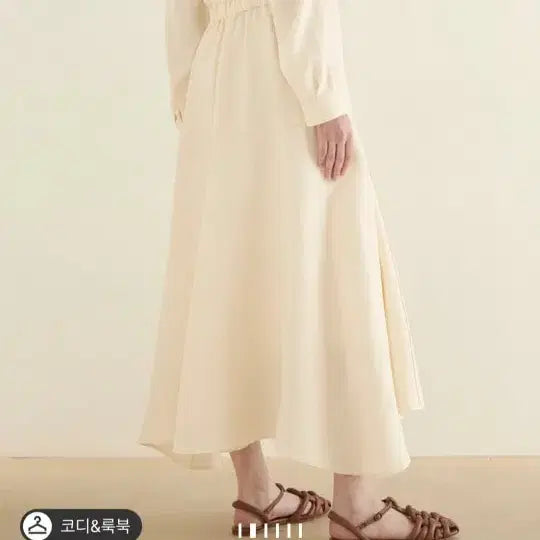 [BUNJANG] The Cashmere Long Dress Cream / 더캐시미어 원피스
