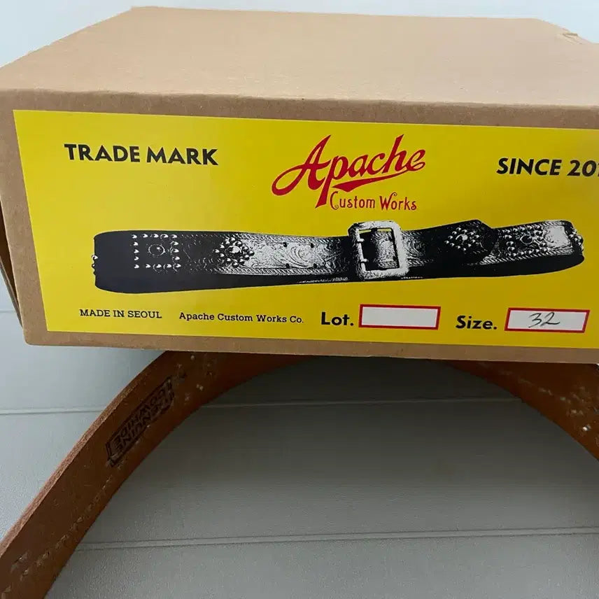 [BUNJANG] Apache Custom Works Belt / [32] 아파치 커스텀 웍스 벨트
