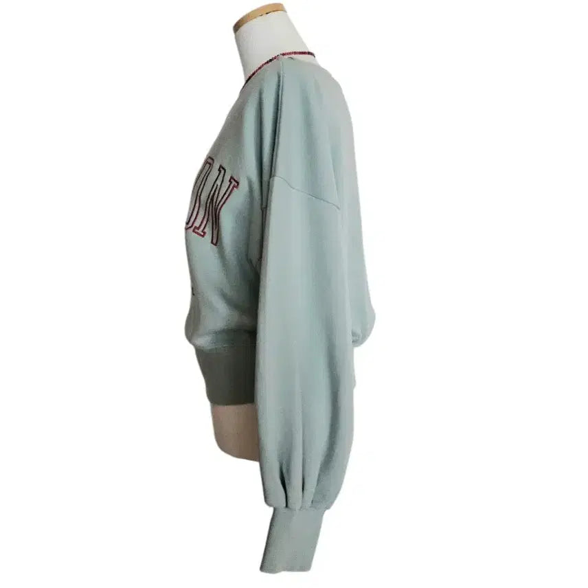 [BUNJANG] Mint Crop Sweatshirt / 민트 크롭 스웻셔츠