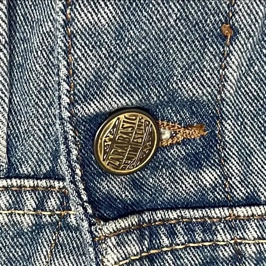 [BUNJANG] ZARA Basic Light Wash Denim Jacket - Women&