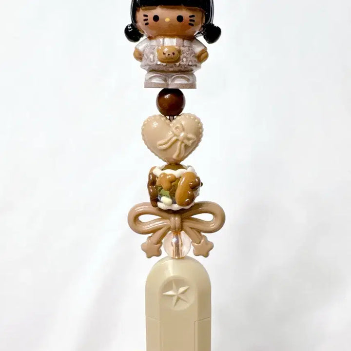 [BUNJANG] Hello Kitty Custom Pen Set / 헬로키티 단발키티 택배칼 키티볼펜 칼꾸미기 키티칼 펜꾸 볼꾸 수제볼펜