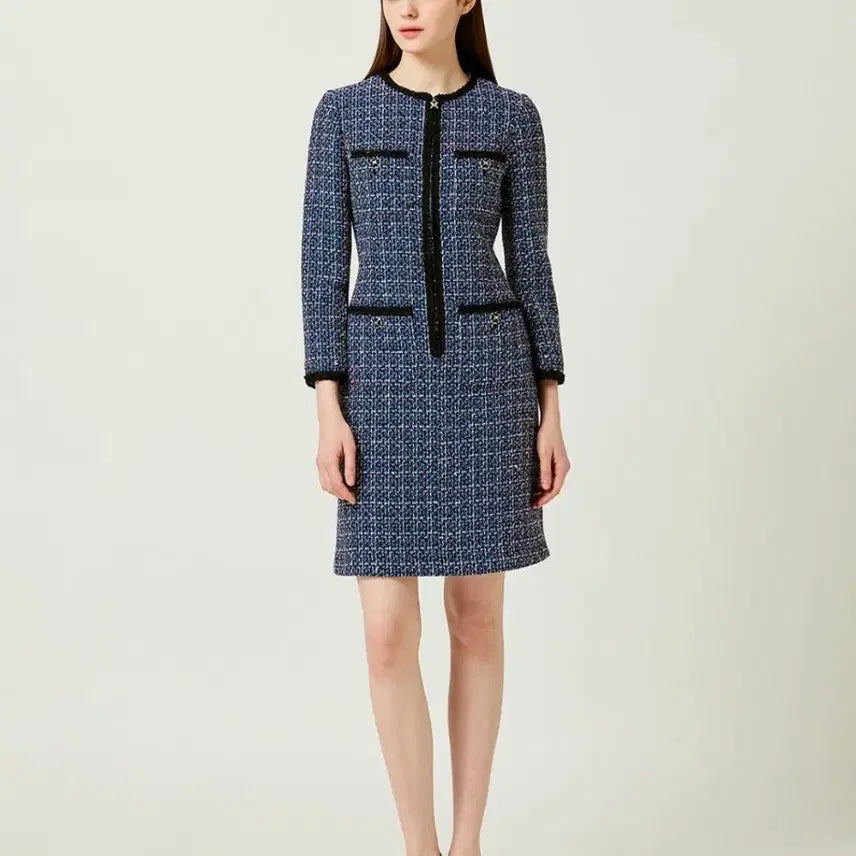 [BUNJANG] MojoSphin Tweed Dress 66 / 모조에스핀 트위드 원피스 66