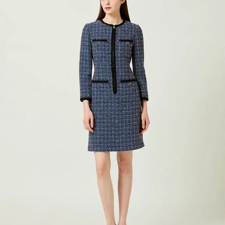 [BUNJANG] MojoSphin Tweed Dress 66 / 모조에스핀 트위드 원피스 66