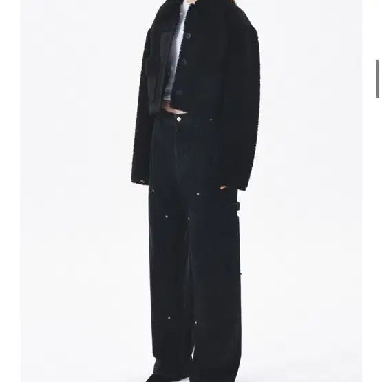 [BUNJANG] Current Crop Shearling Jacket / 커렌트 크롭 무스탕