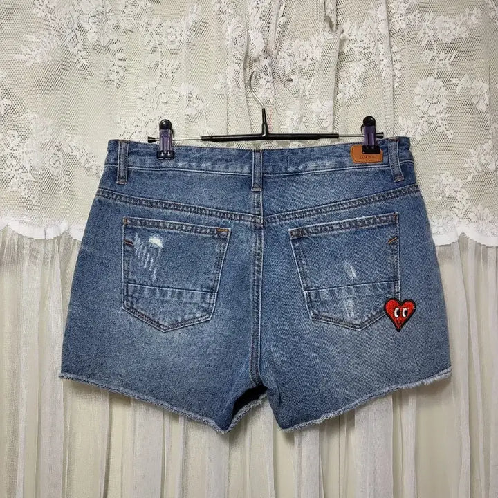 [BUNJANG] Jambangee Ice Cream Patch Denim Shorts / 잠뱅이 Jambangee 아이스크림 패치 데님 반바지