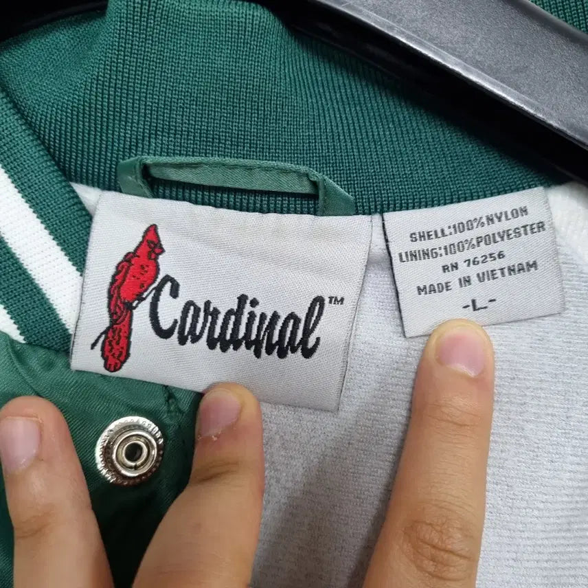 [BUNJANG] Cardinal Micro Fleece Baseball Jacket - Men's L / 카디날 약기모 야구 자켓 남Lㅡ0210