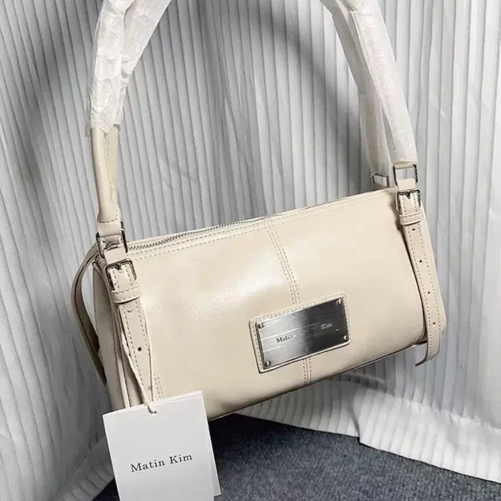[BUNJANG] Matin Kim Amber Leather Shoulder Bag Ivory / 마뗑킴 엠버 레더 숄더백 아이보리