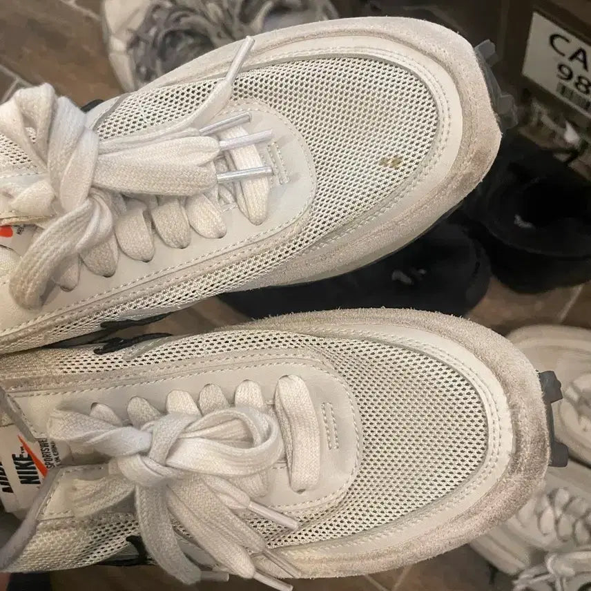 [BUNJANG] Nike LD Waffle Trainer White Sneakers / 나이키 LD 와플 트레이너 화이트235 빈티지