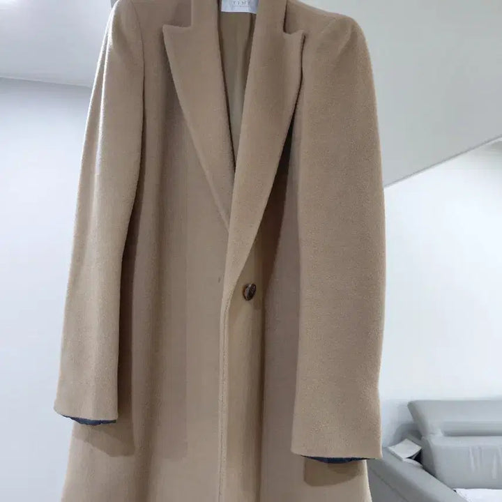 [BUNJANG] TIME Beige Coat / TIME 타임 베이지 코트