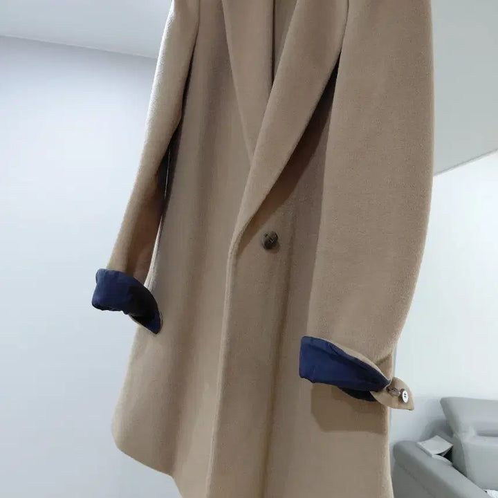 [BUNJANG] TIME Beige Coat / TIME 타임 베이지 코트