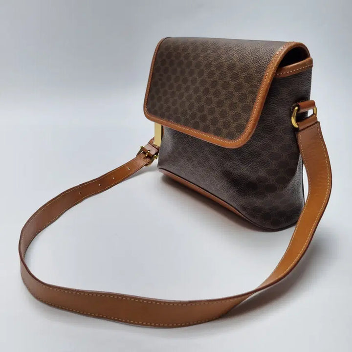 [BUNJANG] Celine Macadam Shoulder Bag Brown / 셀린느 CELINE 마카담 숄더백 브라운 (최상급, 레어아이템)