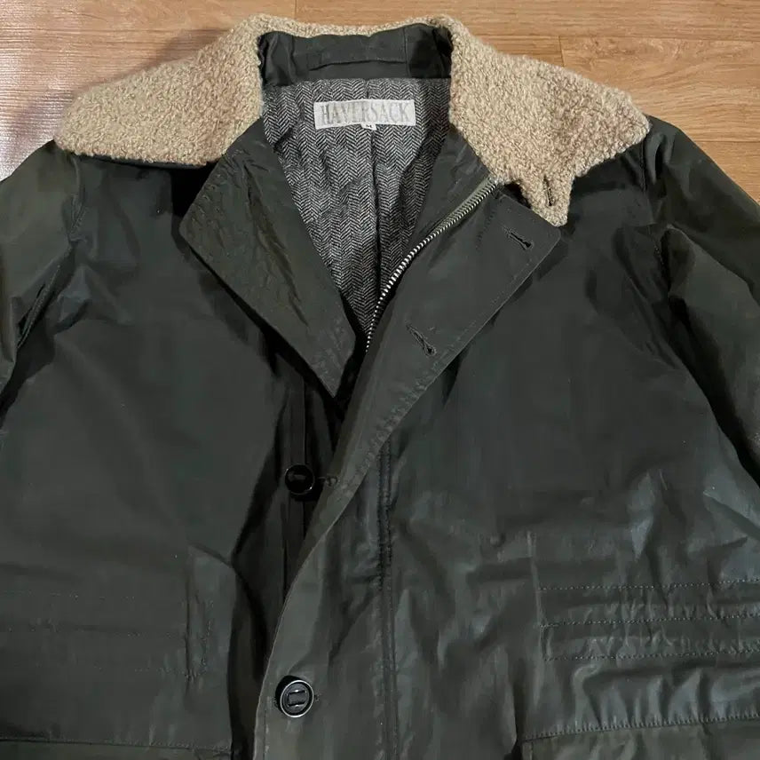 [BUNJANG] Harversack Wax Coating Coat / [97] 하버색 왁스코팅 코트