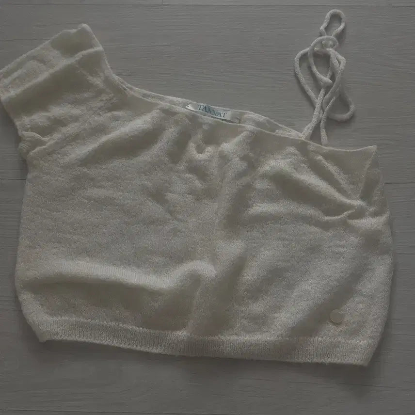 [BUNJANG] Tanat Asymmetrical Layered Bustier Ivory / 타낫 언발란스 레이어드 뷔스티에 아이보리