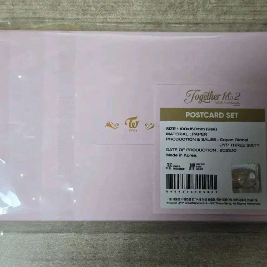 [BUNJANG] Twice 7th Anniversary Together 1&amp;2 Postcard Set / 트와이스 7주년 팝업 포스트카드세트 Together 1&amp;2 (twice)
