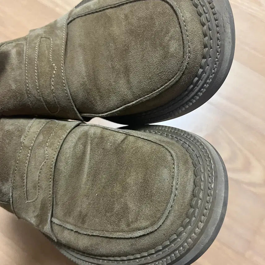 [BUNJANG] stu Suede Loafers Beige 280 / [43] stu 스웨이드 로퍼 베이지 280