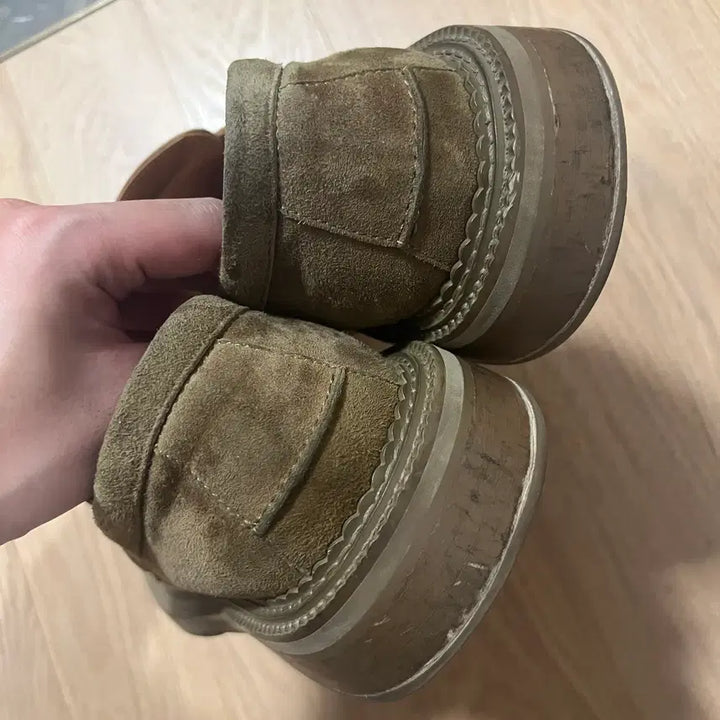 [BUNJANG] stu Suede Loafers Beige 280 / [43] stu 스웨이드 로퍼 베이지 280