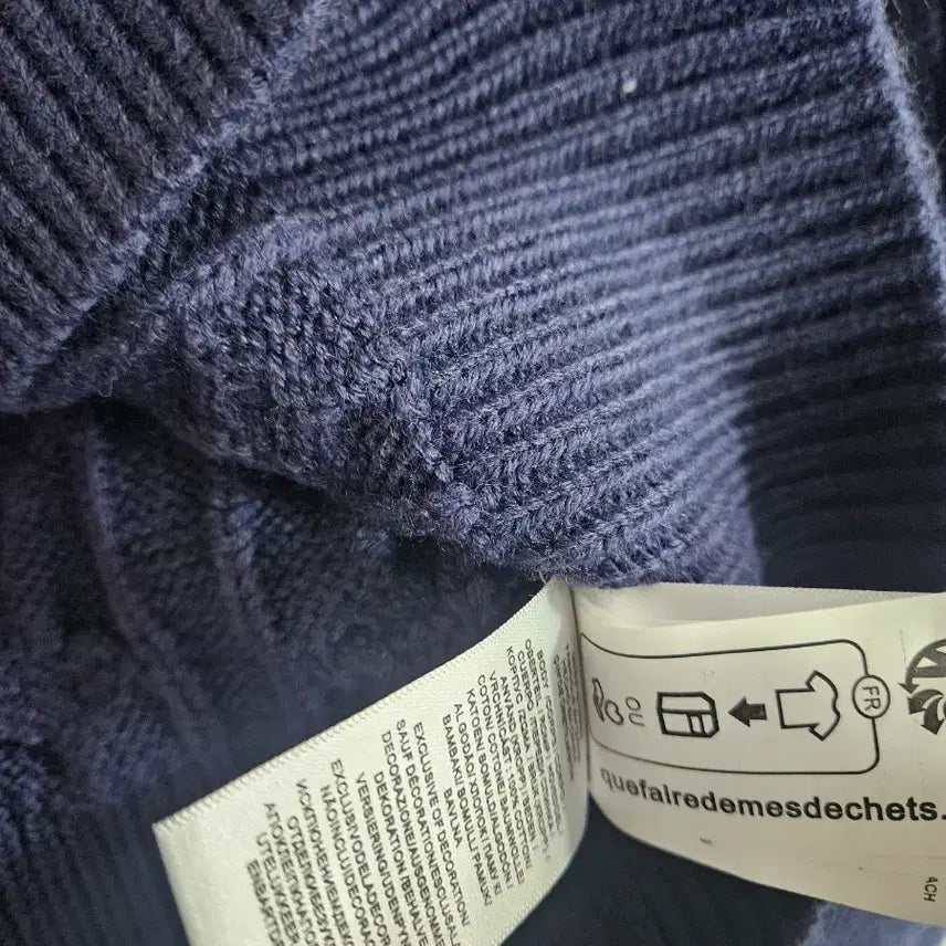 [BUNJANG] Polo Ralph Lauren Wool Cable Knit Cardigan Navy / 폴로 울케이블 가디건 네이비 새상품 여성용 S.M