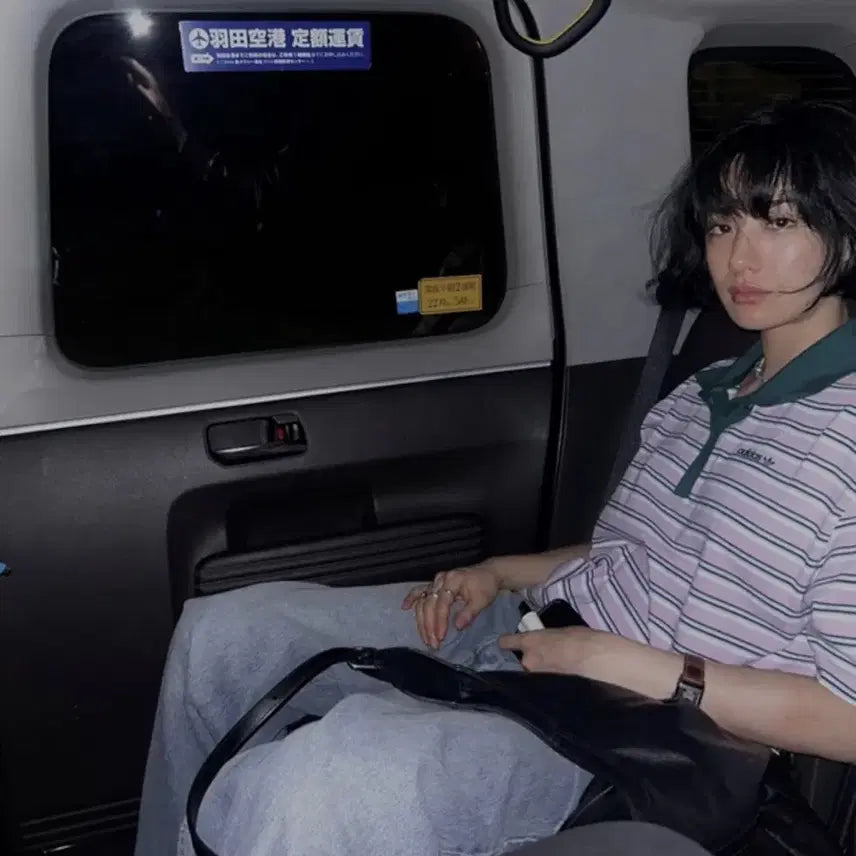 [BUNJANG] Adidas 80's Oversized Striped Polo Shirt / XL]아디다스 80's 오버사이즈 스트라이프 폴로 셔츠 멀티
