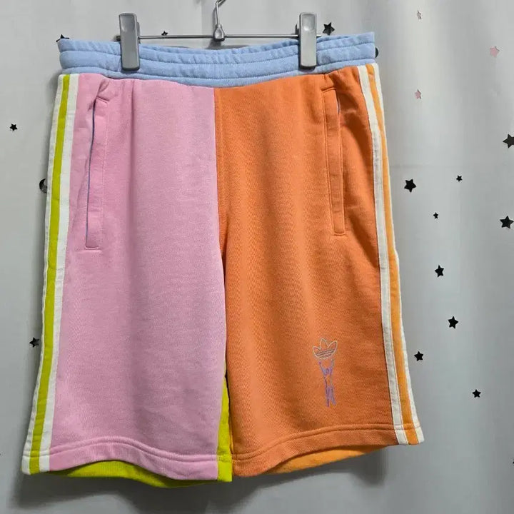[BUNJANG] Adidas Colorblock Shorts / 아디다스 컬러블록 반바지 팝한 색감 S