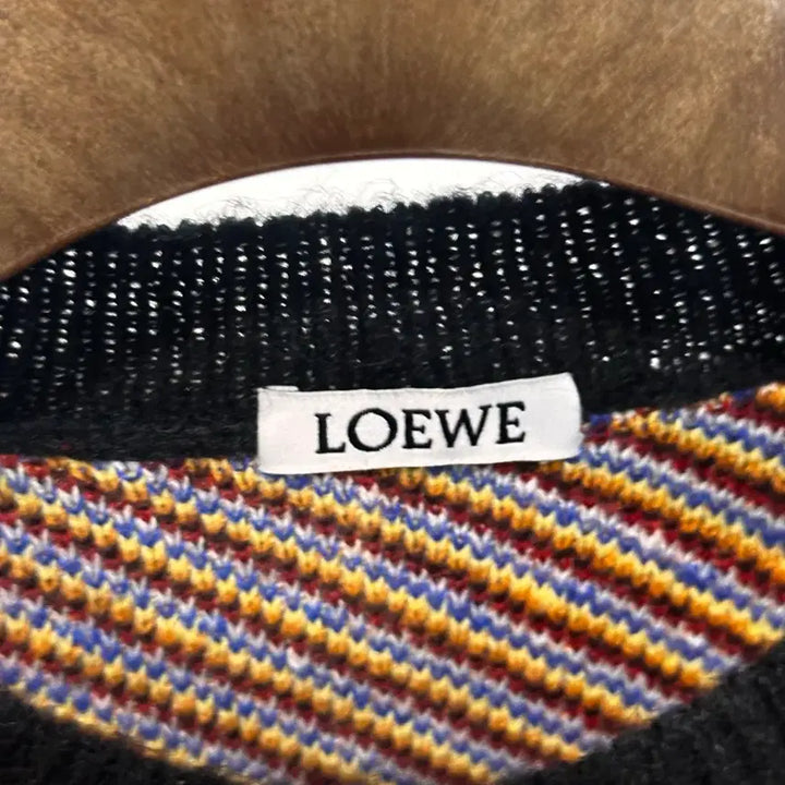 [BUNJANG] Loewe Black Sunburst Knit Sweater / 로에베 블랙 선 버스트 니트 L
