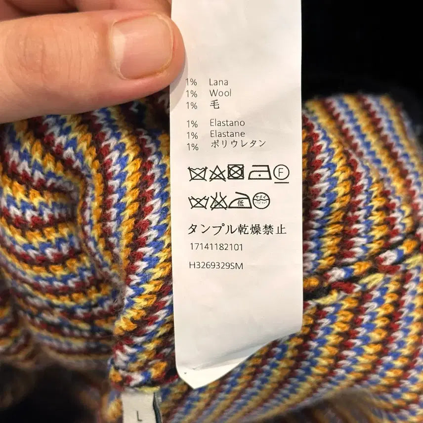 [BUNJANG] Loewe Black Sunburst Knit Sweater / 로에베 블랙 선 버스트 니트 L