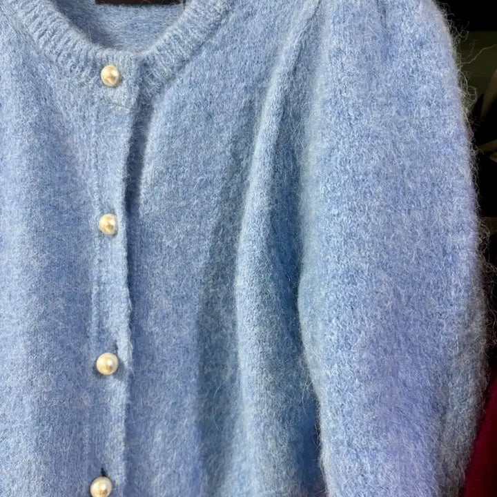 [BUNJANG] The Ebony Eyes Lee Ji Hye Alpaca Cardigan / 더에보니아이즈 알파카 반팔 가디건 미착용 새상품/이지혜 착용