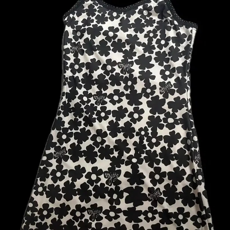 [BUNJANG] Omighty Floral Pattern Slip Mini Dress / 오마이티 플라워 패턴 슬립 미니 원피스