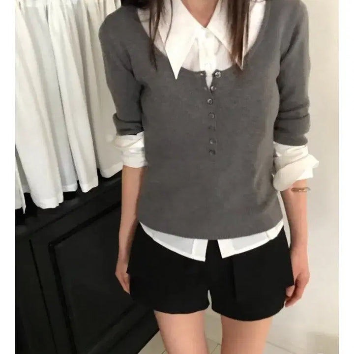 [BUNJANG] Wia Architect Kara Shirt / 샵위아 드윌 아키텍트 카라 셔츠 마크들리 위아