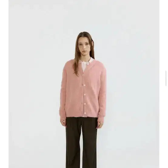 [SOLD OUT] 아쎄르 알파카 가디건 핑크