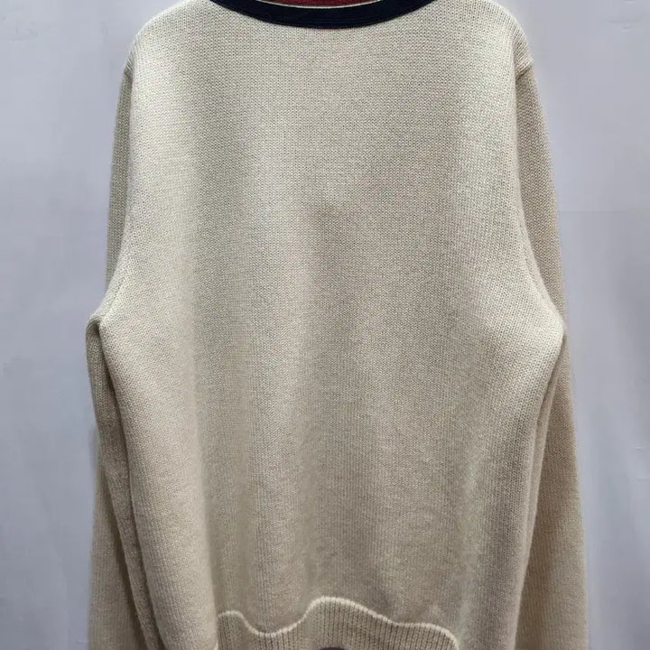 [BUNJANG] Gucci Bee Embroidery V-Neck Knit Ivory / (정품)구찌 꿀벌 자수 V넥 니트 아이보리