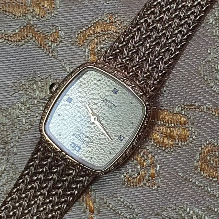 [BUNJANG] Vintage BORUGA Diamond Gold Watch / 스위스 빈티지 BORUGA.보루가   다이아 금장시계