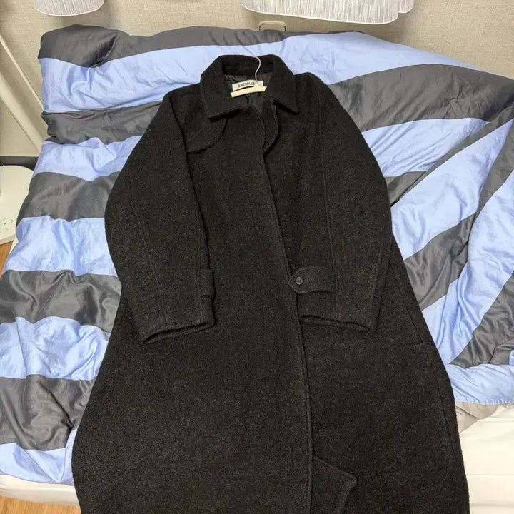[BUNJANG] Enzo Blues Balmacaan Coat / 엔조블루스 발마칸코트