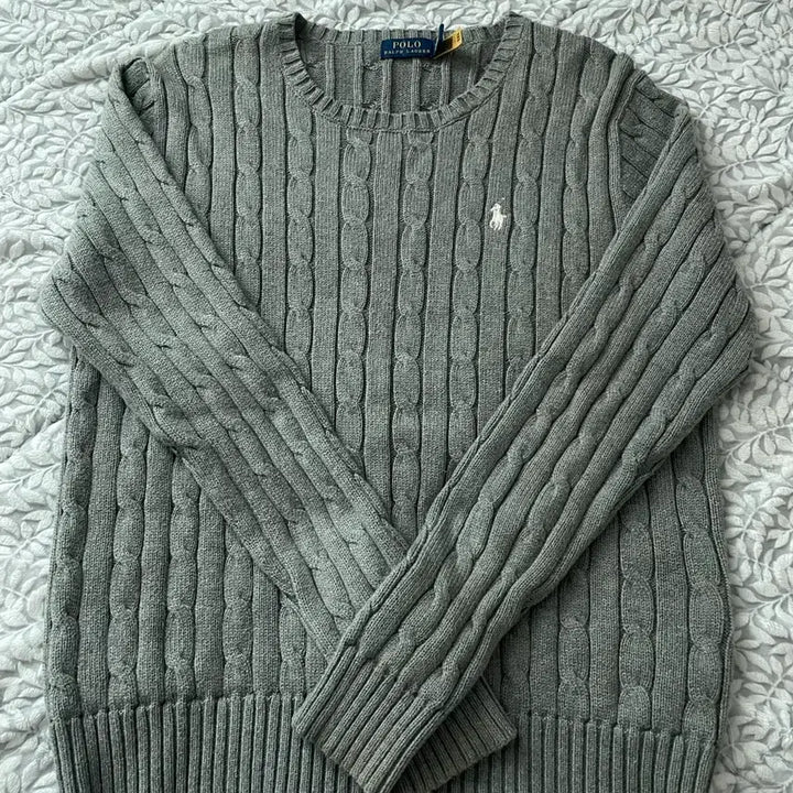 [SOLD OUT] 폴로 정품(큐알O)Cable-Knit Cotton Sweater