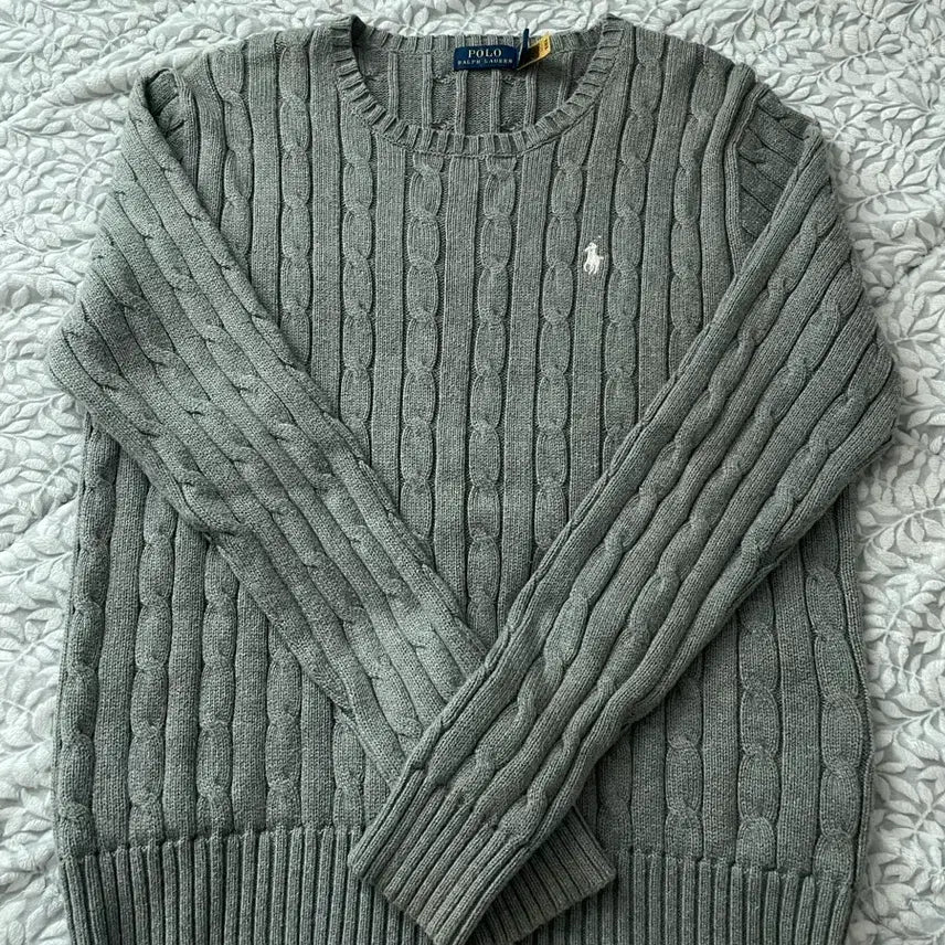 [SOLD OUT] 폴로 정품(큐알O)Cable-Knit Cotton Sweater