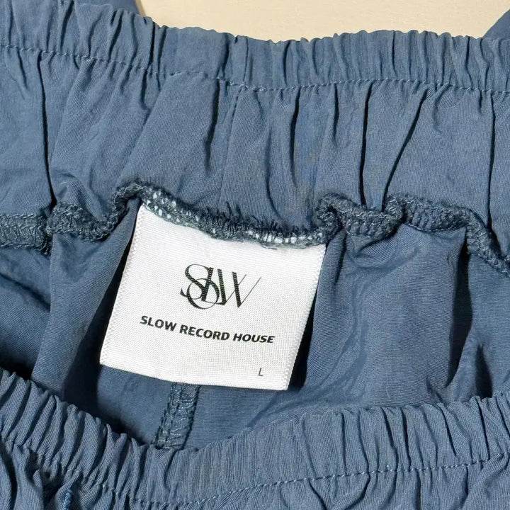 [BUNJANG] SLOW RECORD HOUSE Nylon Wide Banding Pants L / SLOW RECORD HOUSE 나일론 와이드밴딩 팬츠 L