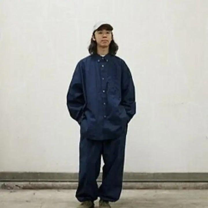 [BUNJANG] FreshService Utility Over Pants Navy / 프레쉬서비스 유틸리티 오버팬츠 네이비