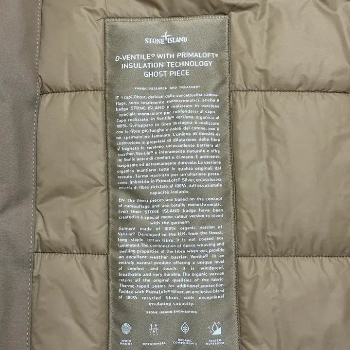 [SOLD OUT] 스톤아일랜드 고스트피스 O-ventile 패딩 23fw 새상품