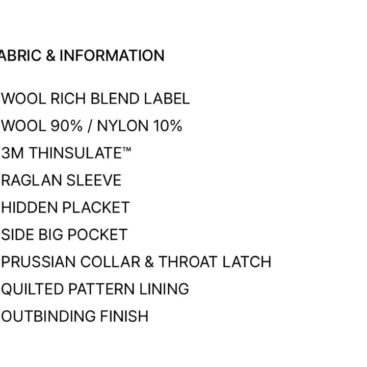 [BUNJANG] 247 Dark Navy M / 247 울 발마칸 다크네이비 M