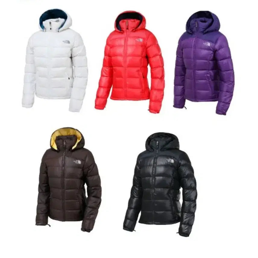 [SOLD OUT] 여성 M (85) 노스페이스 눕시 2 구스다운 후드 패딩 점퍼 브라운